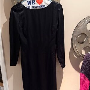 Chic Long Sleeve Black Dress